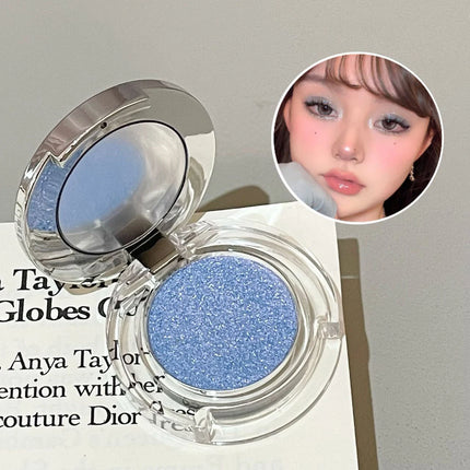 Diamond Grey Blue Highlighter Eyeshadow Palette Shine Pearlescent Face Body Brighten Glitter Natural Gloss Contour Makeup