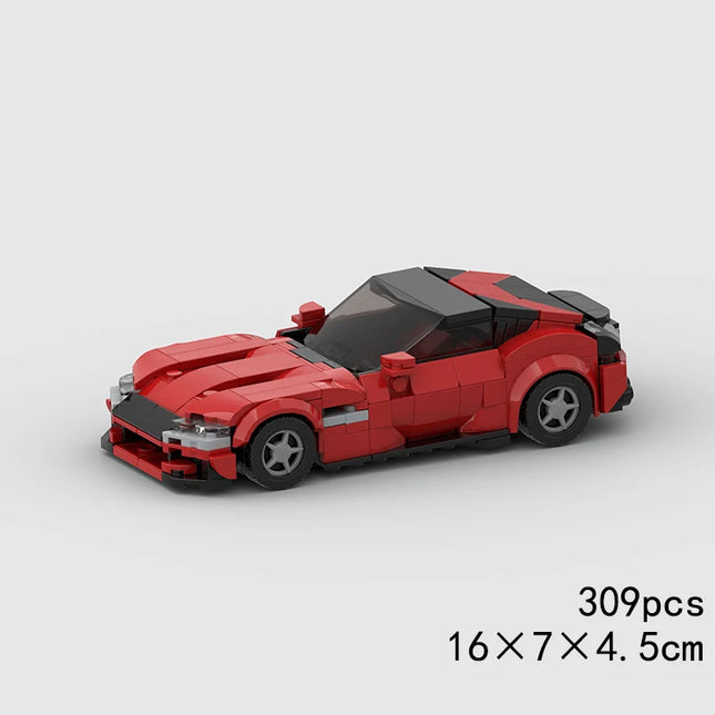 MOC Speed Sports Super Race Car Model Building Blocks DIY Bricks City Technical Rally Great Racing Vehicle Christmas Gift Toy