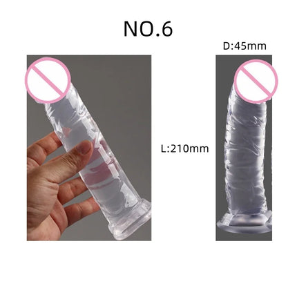 Dildo Jelly Oversized Sex Toy For Women Artificial Female Anus Dildos Gay Masturbation G-spot Orgasm Simulated Penis Erotic Shop