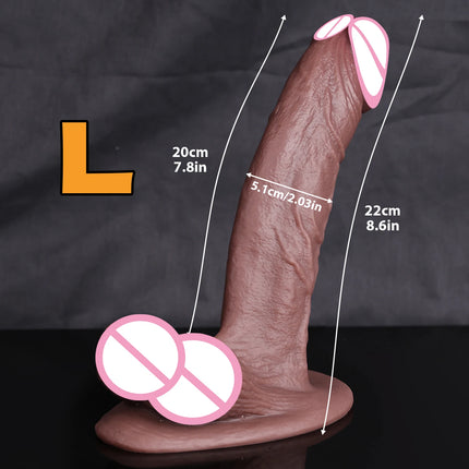 XXL Soft Skin Feel Realistic Dildo Adult Sex Toys for Women Men Big Suction Cup Soft Double Silicone Masturbators Dildos Penis