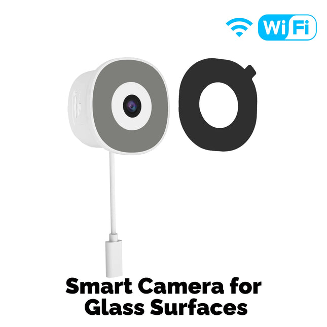 MOES Tuya WiFi Smart 3MP Window Camera For Glass Surface Full Color Night Vision Home Security Surveillance Motion Detection