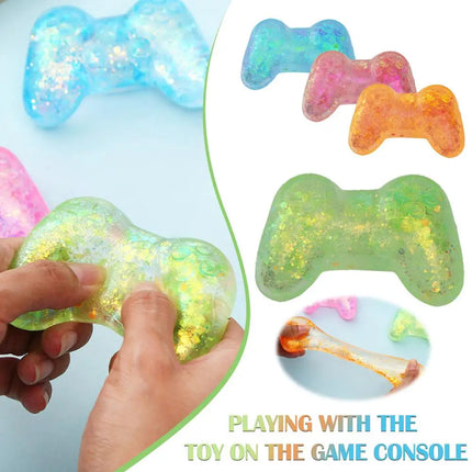 Squishy Sequins Game Machine Maltose Fidget Toy Anti-stress Slow Rebound Pinch Toy Elastic Squeezing Decompression Toy Random1pc