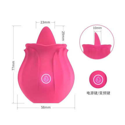 Powerful Suction Clitoral Stimulator - IPX7 Waterproof Rose Toy, Long Battery & Ultra Quiet, G-Spot & Oral Vibration for Women
