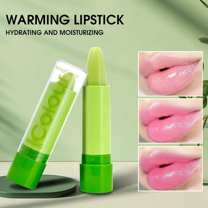 1Pc Moisturizing Aloe Color Changing Lipstick Long Term Moisturizing and Moisturizing Lipstick Lip Color Lip Care