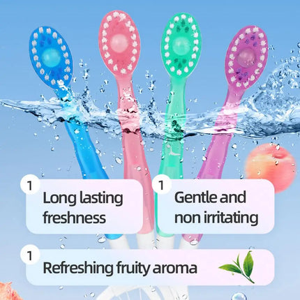 Disposable Toothbrush Exploded Beads Adults Cleaning Toothbrush Portable Travel Tooth Brush With Dental Floss Tongue Scraper