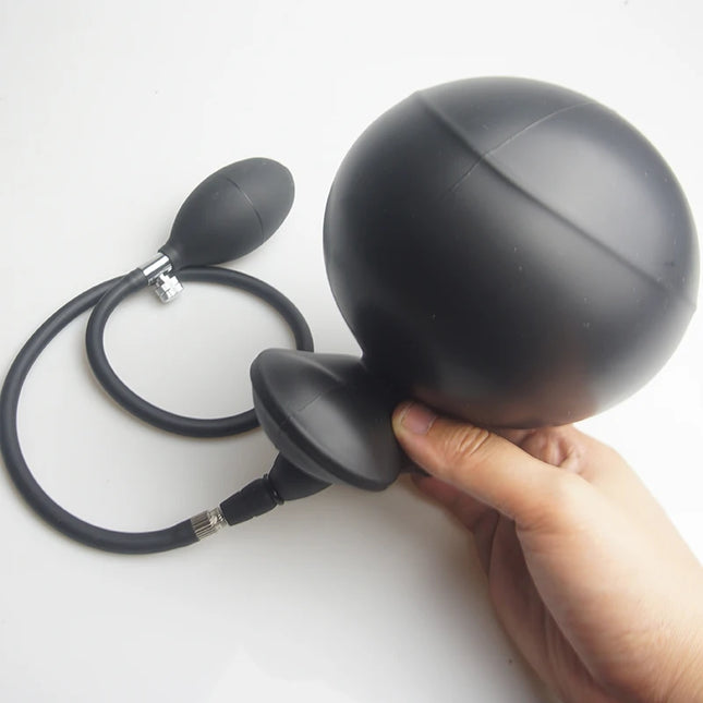 Silicone BDSM Bondage Slave Gag, Inflatable Mouth Gags Ball with Detachable Pump, Sex Toys for Couples, Restraints, Role Play