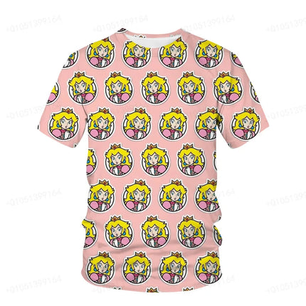 The 2026 Summer Quick-drying Cartoon Super Mario Bros. 3 D Men's T-shirt Coat Children Sportswear with Boys