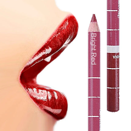 New 2025 Hot Sale New 12 Color 1Set Professional Metal Makeup Pencil Lipstick Suitable Women's Makeup Matching Lipstick Supplies