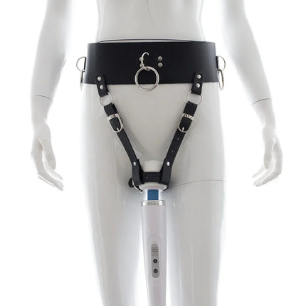 Harness Strap Bondage Female Masturbator Sex Toys for Women Magic Wand No Vibrator Leather Forced Orgasm Belt Female Chastity