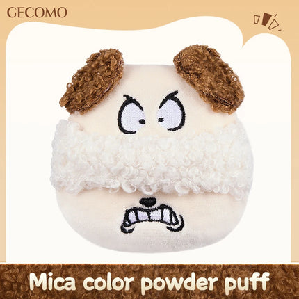 GECOMO Soft Plush Powder Puff for Loose Powder Setting Skin-Friendly Comfortable Flocking Makeup puff