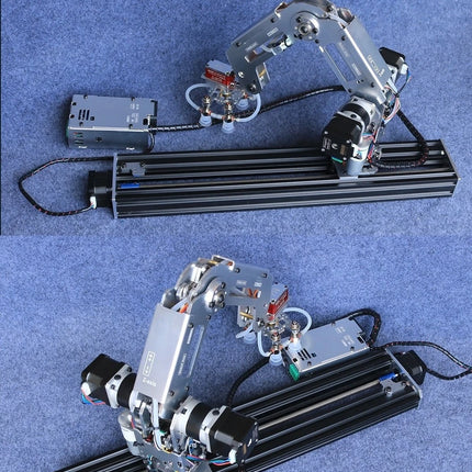 Multi Axis Robotic Arm Industrial Stepping Metal Manipulator For Arduino 2560 Robot DIY Kit with Suction Cup/Stepper Motor Claw