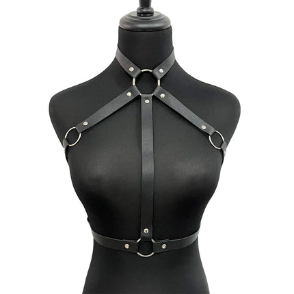 Women Sexy Chest Harness Leather Bondage Lingerie Erotic Body Belt Mature Suspenders Garter Belt Bdsm Fetish Underwear Accessory