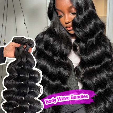Body Wave Raw 1 3 4 Human Hair Bundles Unprocessed Human Hair Wavys Double Drawn Weft Virgin Hair Bundles Weave Extensions