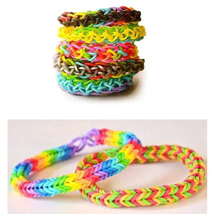 600 Diy Toys Rubber Bands Bracelet for Kids or Hair Craft Loom Bands Refill Rubber Band Make Woven Bracelet DIY Christmas Gift