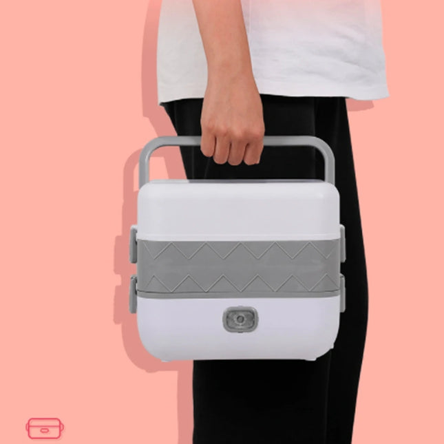 Electric Lunch Box, Plug-in Heating, Single Layer Insulation, Portable Bento Lunch Box for Office Workers, Hot Food Cooking