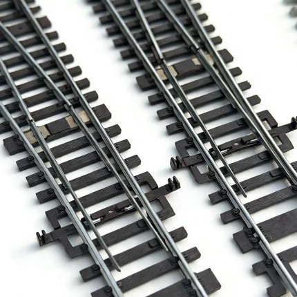 1/87 Ho Scale Train Track Model Railway Track Can Be Powered Nickel Silver Narrow Gauge Curved Track Turnout Track Model