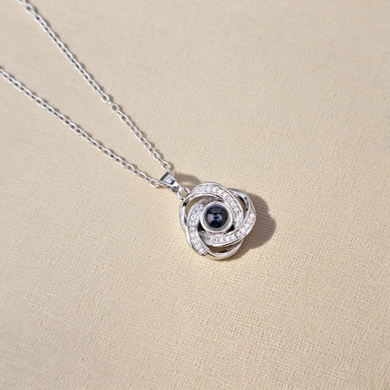 Projection Necklace 100 Languages I Love You Pendant Necklaces For Lover Girlfriend 2026 Creative Couple Romantic Jewelry Gifts