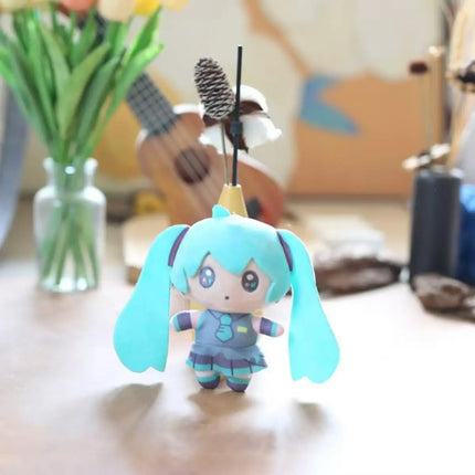 Cute Hatsune Miku Plush Keychain Kawaii Bag Pendant Soft Stuff Accessories For Birthday Gift