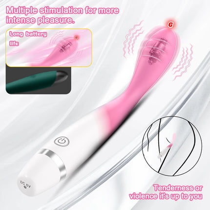 12 Speeds G-Spot Vibrator - Silicone Butt Plug Prostate Massager, USB Rechargeable Quiet Stimulator, Adult Sex Toy for Women