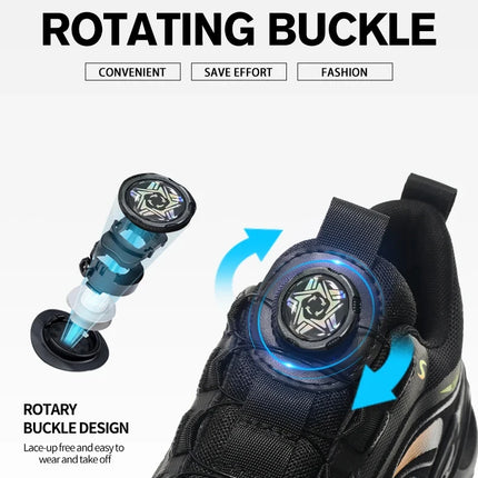 Rotary Button New Safety Shoes For Men Men's Work Shoes High Quality Steel Toe Sneakers Men's Shoes Work Safety Shoes