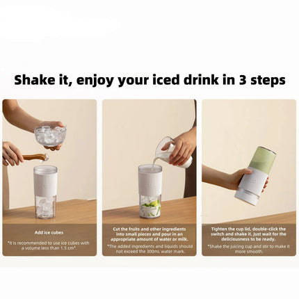 NEW MIJIA Portable Juicer Mixer 2 Electric Mini Blender Fruit Vegetables Quick Crushed ice Juicing Kitchen Food Processor -CN