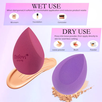 7-Pack Soft Makeup Sponge Set Cosmetic Egg for Easy Application Easy to Clean And Carry High-Quality Egg-shaped Sponges