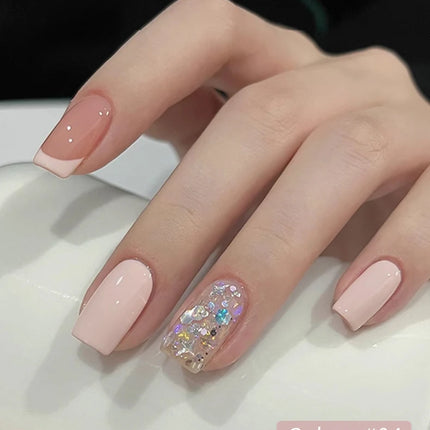 9 Colors Pink Patting Glue Smudge Canned High Saturation Popular Semi-Solid Nail Polish Glue Nail Salon