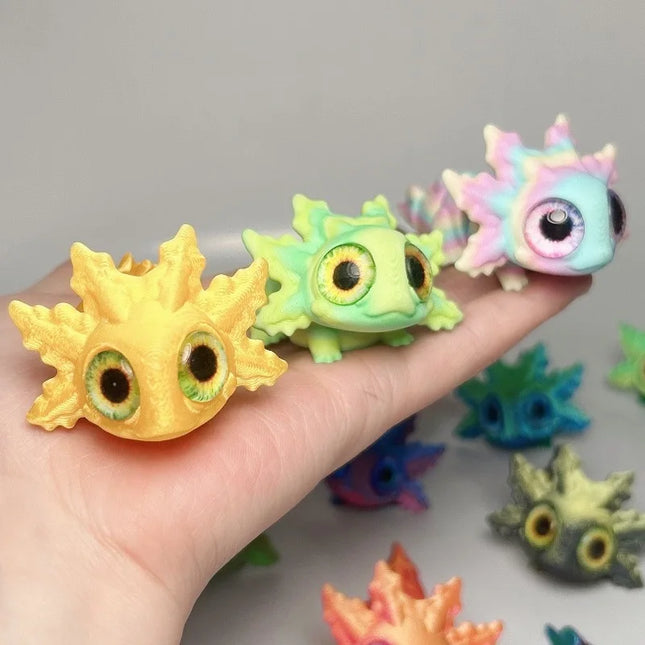 3D Printed Salamander Figures Animal Toys Multi-Joint Movable Simulation Salamander  Home Living Room Desk Decoration Kids Gift