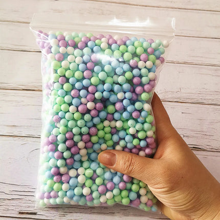 6-8mm 4000pcs Multi Color Foam Balls Mini Beads Polystyrene Styrofoam Filler Bubble Ball DIY Wedding Christmas Party Decoration