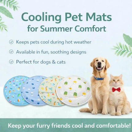Cooling Pet Blanket Non-Slip Faux Silk Ice Pad Wear-Resistant Scratch-Proof Floor Protector Washable Summer Mat for Puppy Kitten