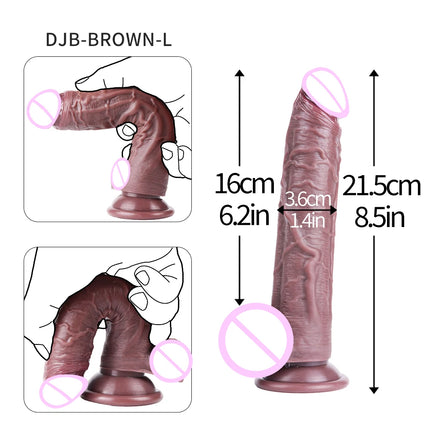 7/8/12in Realistic Dildo, g-spot Silicone Dildos with Strong Suction Cup, Small Dildo for Anal vingina,Sex Toy for Women and Men