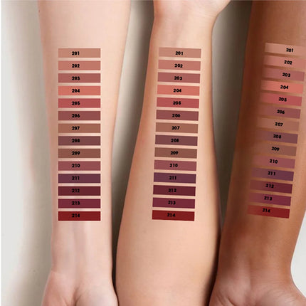 6 PCS/SET Ultra-Fine Wood Lip Liner Set - Nude Brown Collection, Velvet Matte Long Lasting Waterproof 18 Colors Lip Combo