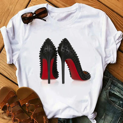 Umbrella Academy Printed Short Sleeve T-Shirt Women's Fashion Cross-Border Modal Material Crew Neck Floral Patchwork Wish EBay