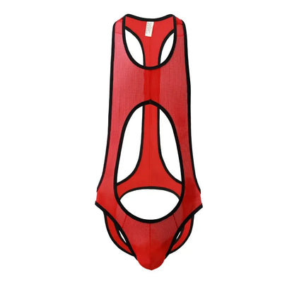 Sexy Men Jockstrap Boxer Leotard Breathable Underwear Leotard Wrestling Singlet Open Butt Bodysuit Sportswear Swimwear Bikini