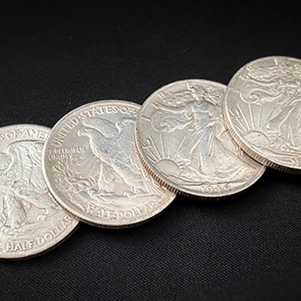 Space Fall Coins Walking Liberty Half Dollar Magic Tricks Coin Magia Magicians Close Up Street Illusion Gimmick Prop Copy Coin