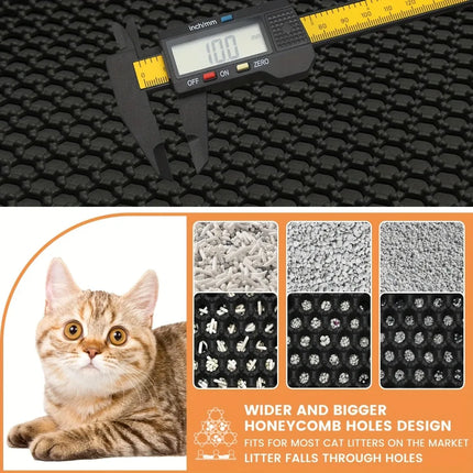 70x120cm Large Cat Litter Mat Large Size Waterproof Pet Toilet Cat Litter Trapping Mat Non Slip Double Layer Cats Litter Box Pad