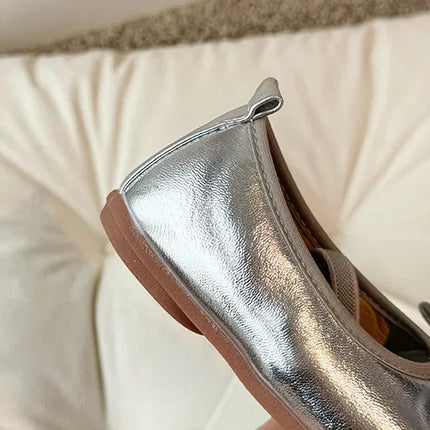 2024 Spring&Autumn Children's Little Leather Shoes for Girls Korean Girls' Soft Sole Bow Anti Slip Fashion Princess Single Shoes