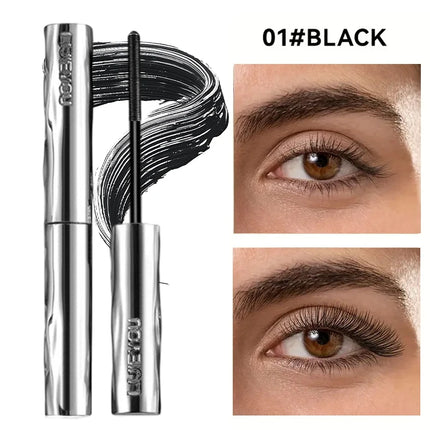 Steel tube mascara waterproof and sweat-proof formula thickens and lengthens the curl, lasting natural full effect, party makeup