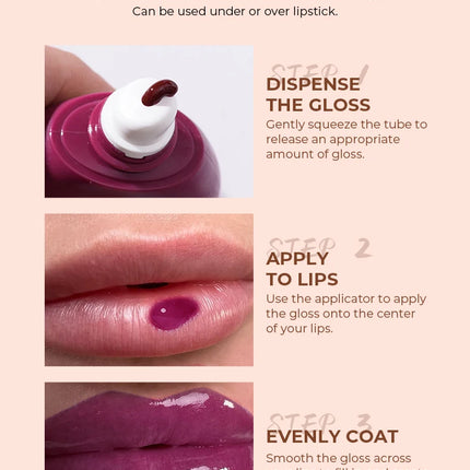 BEAUTY GLAZED 4Color Lipgloss Lip Oil Teens Moisturizing Lipstick Lip Balm High Shine And Lip Gloss Long-Lasting Dry Lip Care
