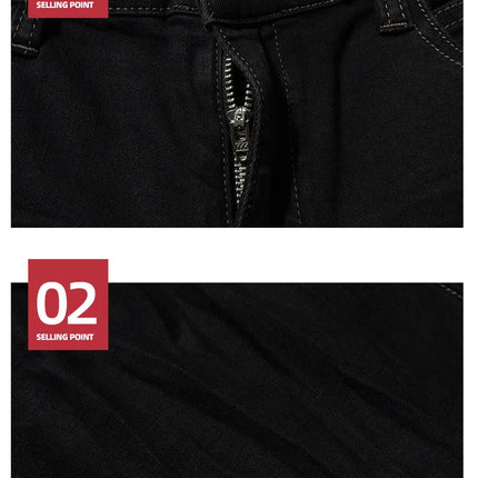 MIJKO Ribbons Slightly Stretch Baggy Flared Jeans for Men High Street Black Color Boom Cut Oversized Casual Denim Trousers