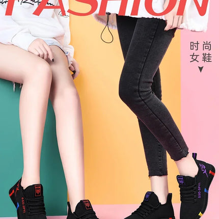 Tenis Feminino 2024 Women Vulcanized Shoes Air Mesh Light Soft Sneakers Female Flats Platform Lace Up Casual Shoes Basket Femme
