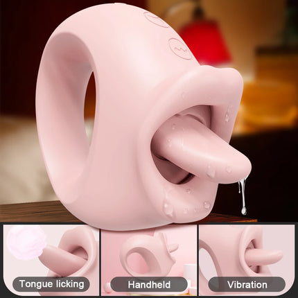 Swing Tongue Licking Vibrator for Women Powerful Oral Nipple Clitoris Stimulator Masturbator Sex Toys for Female Adults Goods