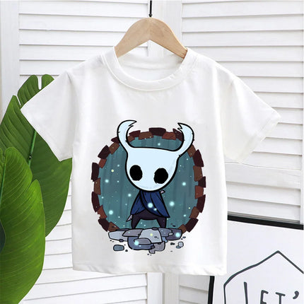 Hollow Knight Kids T-shirt Summer Children Game Cotton Short Sleeve Tops Boys Anime Fashion Cute Tees Girls Casual Clothes Gifts