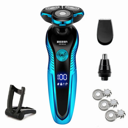 ZOZEN Rotary Electric Shaver Rechargeable Electric Razor Shaving Machine for Men Beard Trimmer Waterproof Wet-Dry Use ZN3015