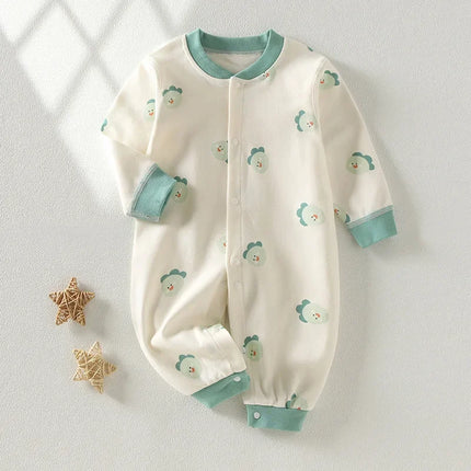 Autumn Baby Clothes Newbron Spring 100 Cotton Underwear Newborn Onesie Romper Long Sleeve Loungewear Outfit Bodysuit & One Piece