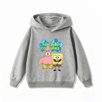 Potdemiel SpongeBob SquarePants Print Kids Hoodie, Boys & Girls Clothing, Autumn and Winter Warm Kids Hoodie Sweatshirt