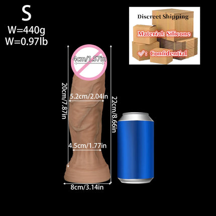 NEW Huge Realistic Dildos Silicone Layer Penis with Suction Cup Adult Sexy Toys for Woman Men Vagina Anal Massage Stimulator 18+