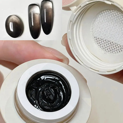 5ml Black Cushion Gradient Painting Gel Black Ombre Patting Gel Polish UV/LED Blush Blooming Aura Manicure Gel Nail Polish R$30@