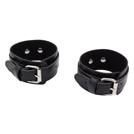 Adult Products Flirting PU Leather Comfortable Handcuffs anklecuffs Restraints Bondage Tool for Beginners SexToys For Couples