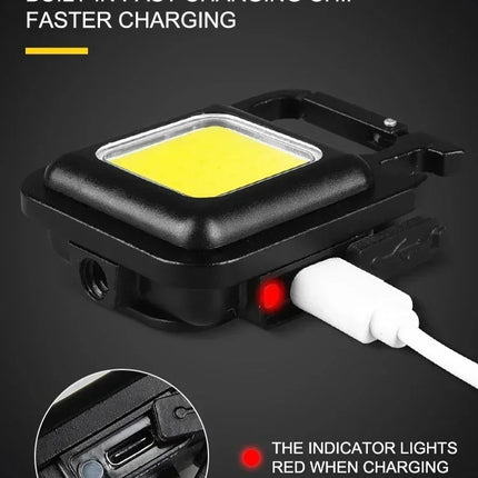 1/2PCS/A Set Portable Super Bright Mini Flashlight Night Walking, Rechargeable Waterproof Emergency Spotlight Outdoor Torch